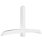 Ekena Millwork Bellingham Architectural Grade PVC Gable Bracket, 96"W x 48"H x 6"D x 6"F, 12/12 Pitch GBP096X48X0606BEL00 - alternate 1
